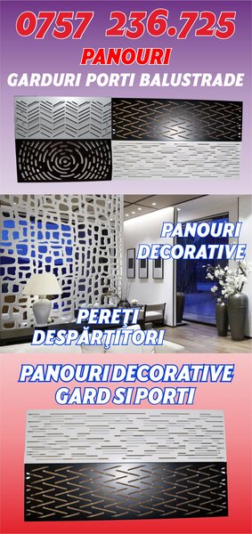Panouri bond pentru garduri, balustrade, fatade, pereti